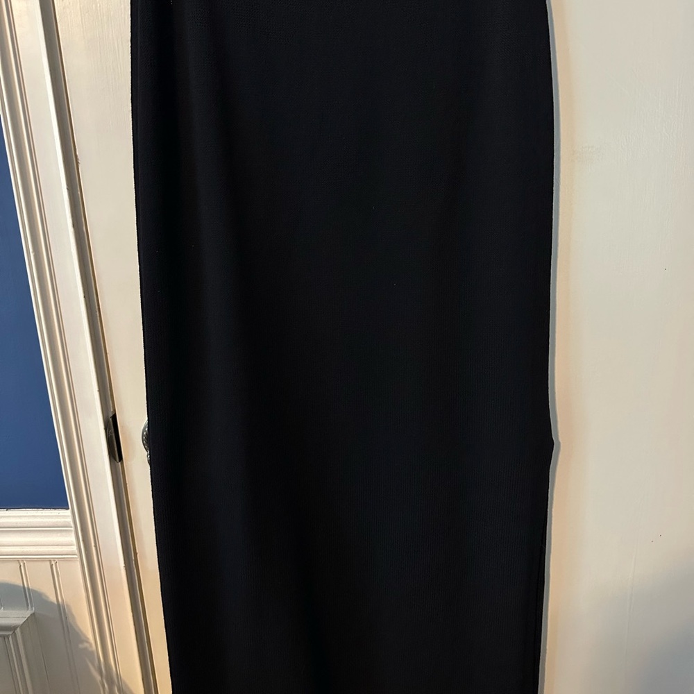 St. John Black Maxi Pencil Skirt for Work